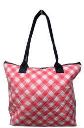 Small Quilted Tote Bag-CHE1515/CORAL